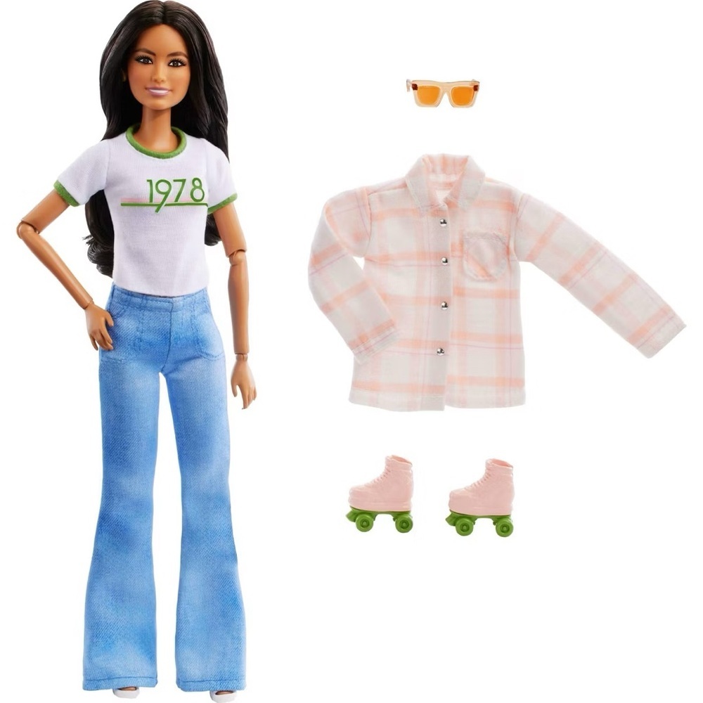 Joanna Gaines Barbie Doll in Jeans & Top with Roller Skates Magnolia Target